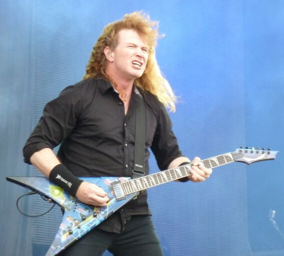 Dave Mustaine, en vivo con Megadeth. Su salida de Metallica fue el inicio de su leyenda personal
