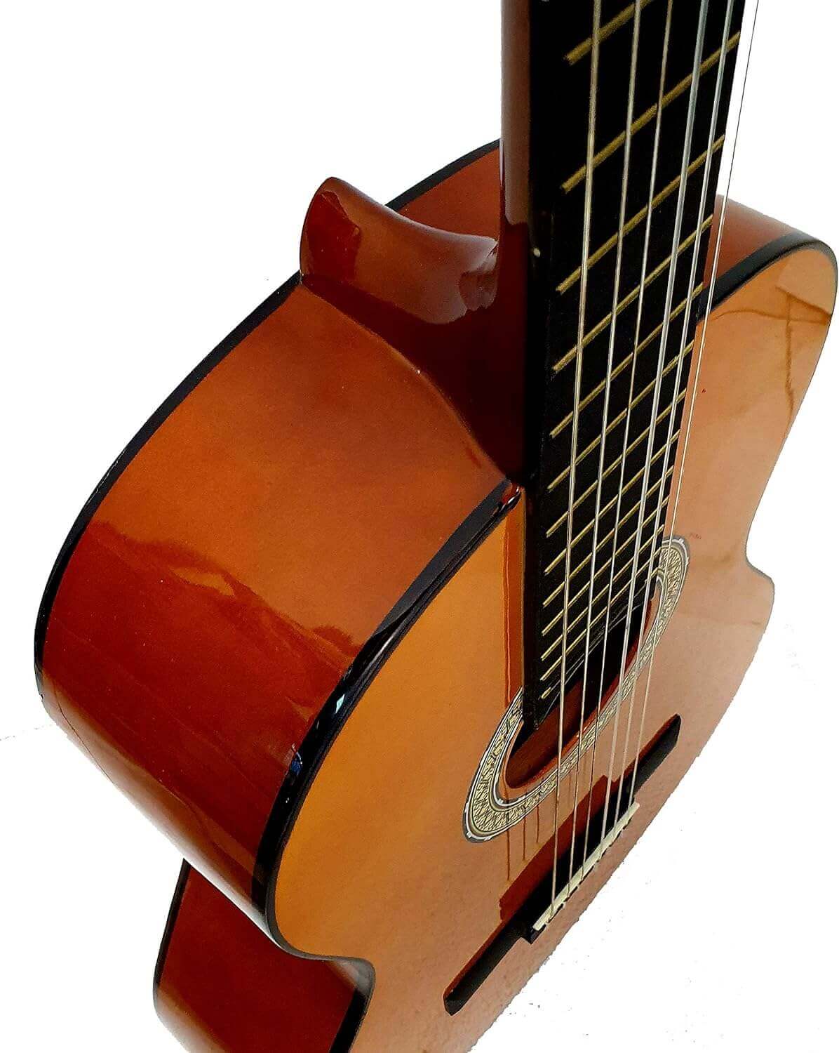 Guitarra Romanza Primera filetes lateral, clásica flamenca