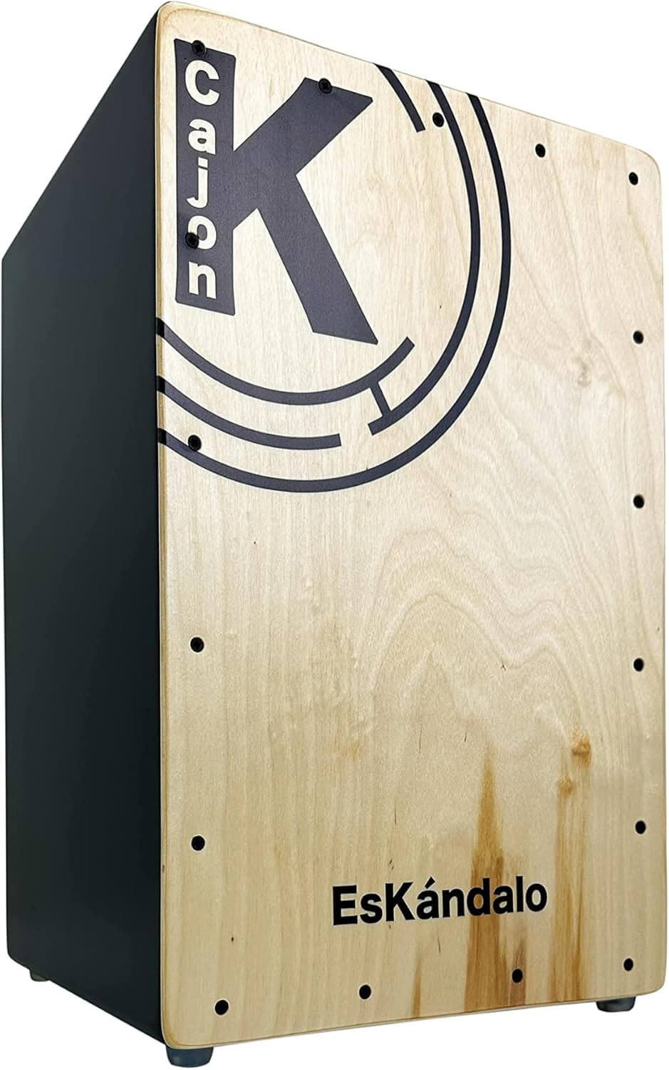 Cajón flamenco EsKándalo Estudio parte frontal