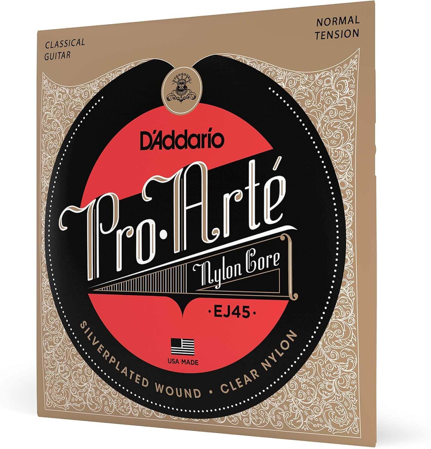 Juego de cuerdas de nailon para guitarra española marca D´Addario tensión media