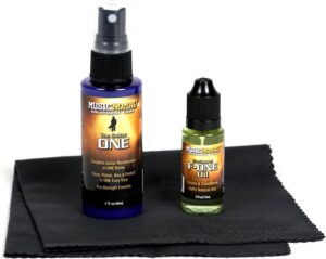 Kit mantenimiento Music Nomad de aceite, pulidor y paño para guitarras españolas, clásicas, flamencas, acústicas