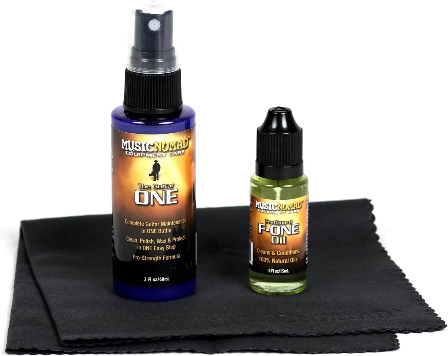 Kit mantenimiento Music Nomad de aceite, pulidor y paño para guitarras españolas, clásicas, flamencas, acústicas