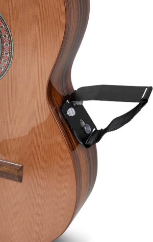 Soporte alzador de muslo con 3 ventosas para guitarra clásica, española y flamenca
