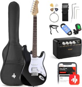 Guitarra eléctrica Donner DST-100S kit completo con accesorios