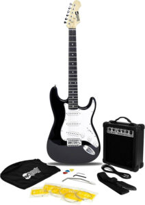 Guitarra eléctrica RockJam RJEG02 SK-BK Blues, Rock, Pop